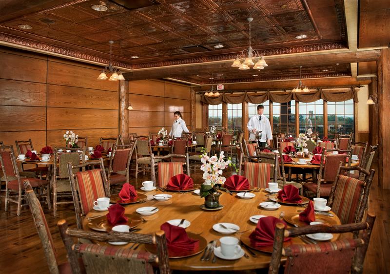 A display of The Henry R. Herold Private Dining Room and its amenities