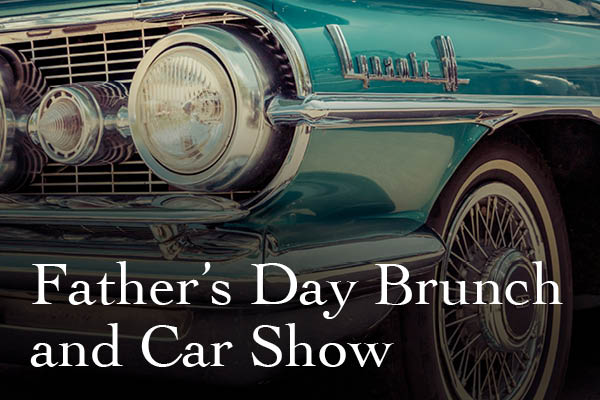 Classic Car Background Father's Day Brunch and Car Show