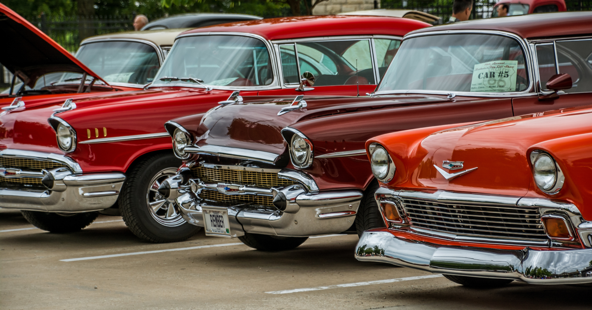 Classic Cars in a row